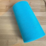 Tul Decorativ, 15 cm Latime, 22 cm Lungime, din Poliester, Albastru