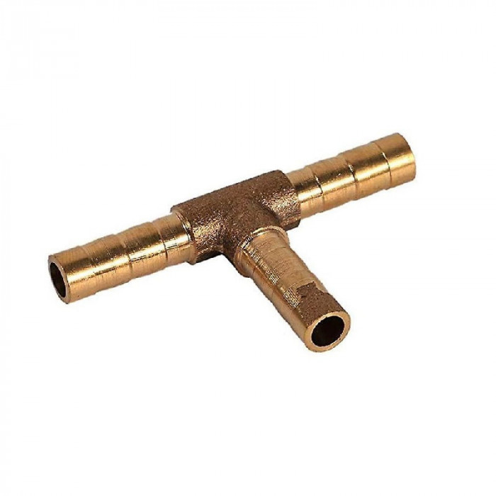 Conector pneumatic &icirc;n T 6mm alamă