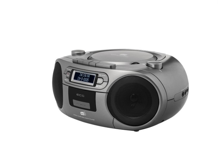 Sistem audio ECG CDR 990 DAB, 2 x 2 W RMS, Radio FM, USB, CD Player, Casetofon