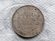 Romania 200 lei 1942 argint 2 foto