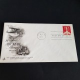 Plic Filatelic 1971 &ndash; Prima Zi de Emisiune Air Mail 11&cent;, Aviație Vintage