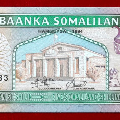 Somaliland 5 Shillings 1994 UNC necirculata **