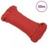 Franghie de barca, rosu, 3 mm, 50 m, polipropilena