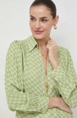 Elisabetta Franchi bluza femei, culoarea verde, modelator foto