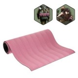Saltea Yoga și Fitness Roz cu Model Reliefat - Material Spumă Premium, CMCLASS