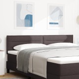 vidaXL Tăblie de pat design linii, maro &icirc;nchis, 180 cm, textil