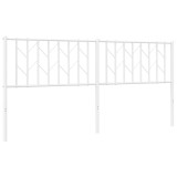 Cumpara ieftin Tablie de pat metalica, alb, 180 cm