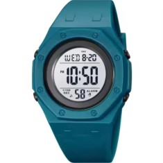 Ceas de mana barbati Skmei Led Sport Alarma Casual Digital Lumina de fundal Cronometru Albastru foto