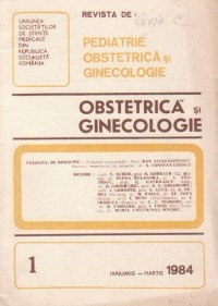 Revista de Obstetrica si Ginecologie, Ianuarie-Martie, 1984 foto