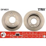 Set discuri frana Chrysler 200 Cabriolet, 200 Sedan, Sebring (Js); Dodge Avenger Saloon, Caliber; Jeep Compass (Mk49), Patriot (Mk74), punte spate, 2