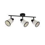 Aplica Modernă Blade PL3 Klausen 3xE14 Alb Negru 16x50x22 cm Corp Iluminat Metal Textil Design Elegant Ideal Pentru Living Hol Sau Dormitor