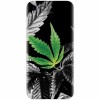 Husa silicon pentru Apple Iphone 6 Plus, Trippy Pot Leaf Green