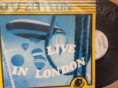 led zeppelin live in london 1969 disc vinyl lp muzica hard rock blues rock disc document black panther electrecord ELE 03952 VG++