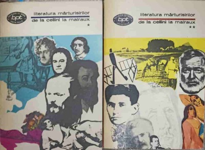 LITERATURA MARTURISIRILOR, DE LA CELLINI LA MALRAUX VOL.1-2-COLECTIV-223255 foto