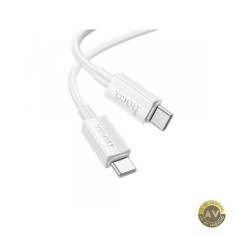 Cablu Date si Incarcare USB-C - USB-C HOCO X107 60W 1m Alb