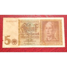Germania 1942 - 5 reichsmark, circulata