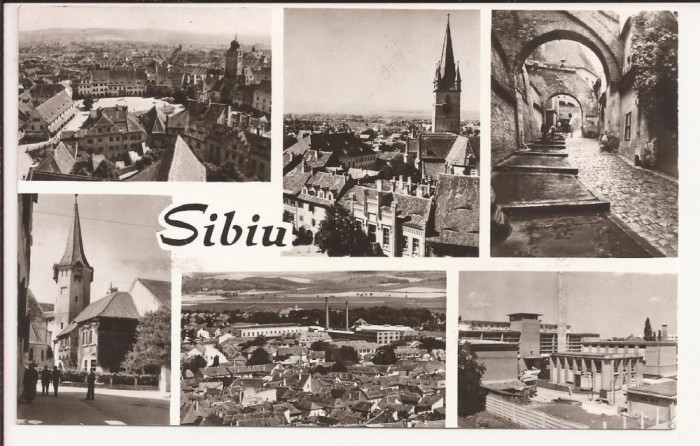 Carte Postala veche - Sibiu , circulata 1973