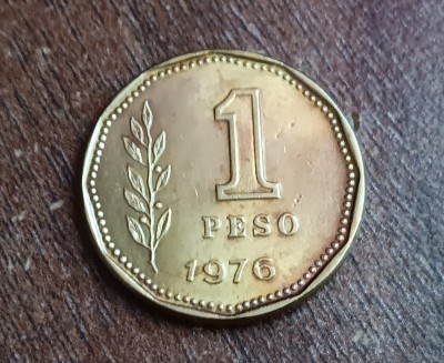 C50 - Moneda foarte veche - Argentina - 1 peso - 1976 foto