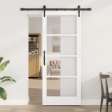 Ușă Glisantă vidaXL cu Set Hardware &#039;ORKDAL&#039;Alb 83x202 cm