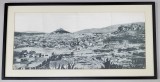 ATENA , FOTOGRAFIE PANORAMICA , INCEPUTUL SEC. XX , CU PASPARTU SI RAMA