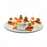 Platou de sticla rotativ pentru tort, 34 cm Handy KitchenServ