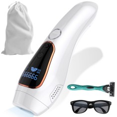 Epilator IPL NeoHGS, Epilare Definitiva Fara Durere, Tehnologie IPL, 5 Trepte De Intensitate, Pentru Femei Si Barbati, Senzor Piele, Mod Automat, Cu A foto