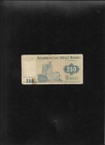 Azerbaijan Azerbaidjan 250 manat 1992 seria07280523 uzata