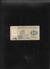 Azerbaijan Azerbaidjan 250 manat 1992 seria07280523 uzata