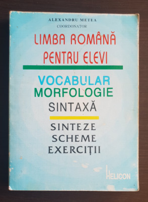 Limba rom&amp;acirc;nă pentru elevi: vocabular*morfologie*sintaxă - Alexandru Metea foto