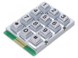 Tastatură Metalică 12 Butoane Impermeabilă