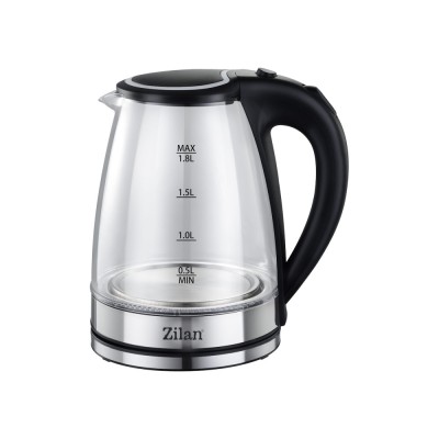 Fierbator electric Zilan ZLN8115, putere 1800 W, capacitate 1.8 litrii, transparent foto