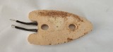 SAMOTA FIER DE CALCAT ,NOUA NEFOLOSITA .LUNGIME 15,5 CM INTRE GAURI 6,5 CM