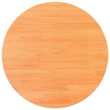 Cumpara ieftin Blat de masa rotund, maro ceruit, &Oslash;90x2,5 cm, lemn masiv de pin