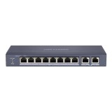 Switch 8 porturi PoE, 2 porturi uplink RJ45 Gigabit - HIKVISION DS-3E0310P-E-M