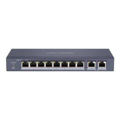 Switch 8 porturi PoE, 2 porturi uplink RJ45 Gigabit - HIKVISION DS-3E0310P-E-M foto