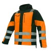 Jacheta Softshel de iarna vatuita cu benzi reflectorizante portocalie, L, M, XL, XXL