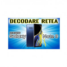 Decodare retea SAMSUNG Galaxy Note 9 n960 SIM Unlock