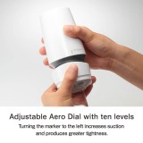 Masturbator Aero Silver Ring, Tenga