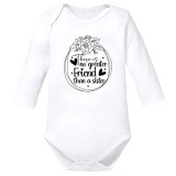 Body bebe big sister surori mesaj haios cadou alb bumbac marimea 86