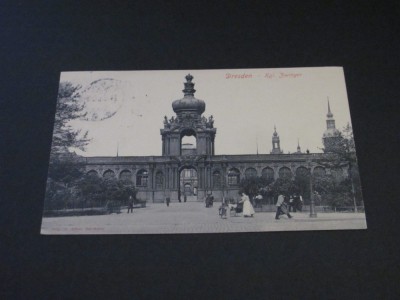 Carte Poștală Vintage Germania - Dresden &amp;quot;Kgl. Zwinger&amp;quot; (posibil din perioada 1900-1940) foto