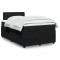 Gossi pat box spring cu saltea, negru, 120x200 cm, catifea