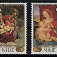 NIUE 1986 - Picturi, Maestri italieni/ serie completa MNH (cota Michel 15€)