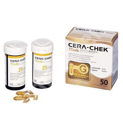 Teste de glicemie Cera Chek, 50 bucati, Etalon Medical foto