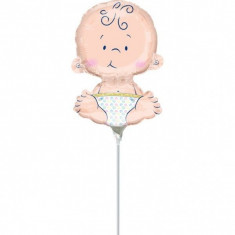 Balon Botez Mini Figurina Welcome Baby 17 x 25cm foto