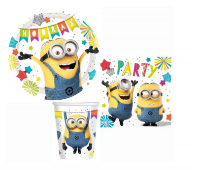 Set vesela petrecere Minions 32 Piese foto