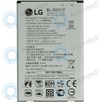 Baterie LG K10 2017 (M250N) BL-46G1F 2800mA EAC63360001