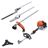 Cumpara ieftin Set unelte de grădinărit 4-&icirc;n-1, cu motor pe benzină, 52 cmc