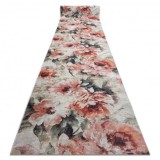 Traversa anti-alunecare LOTUS BOUQUET 52900 Flori bej / roz PENTRU SPĂLARE, 60 cm