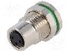 Conector M8, 3 pini, clasa etanseitate IP67, BULGIN - PXMBNI08RPF03APC