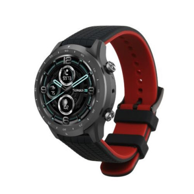 Curea kwmobile pentru Ticwatch Pro 3 Ultra/Pro 3 , Silicon, Negru/Rosu, 61311.01 foto